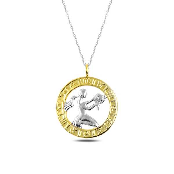 ​Gümüş Gold Başak Burcu Kolye